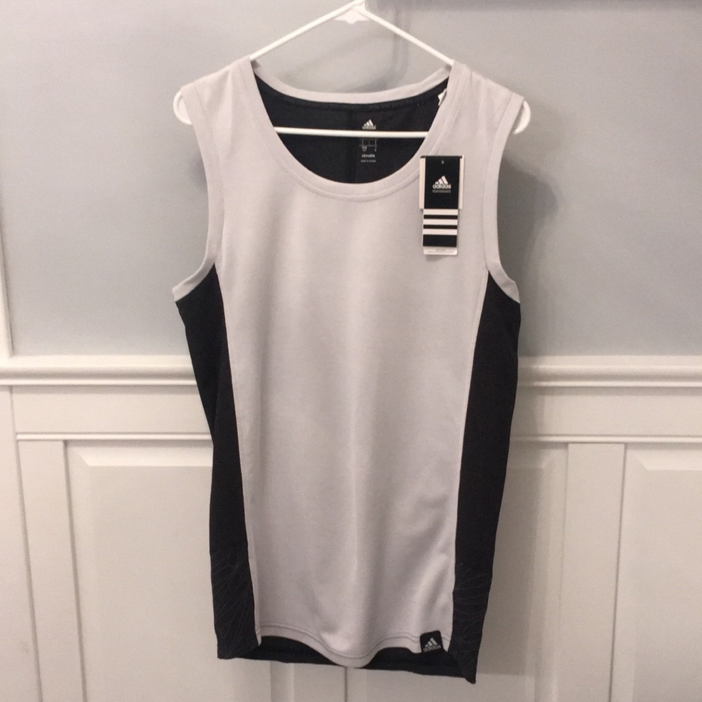 Adidas block printed tank top